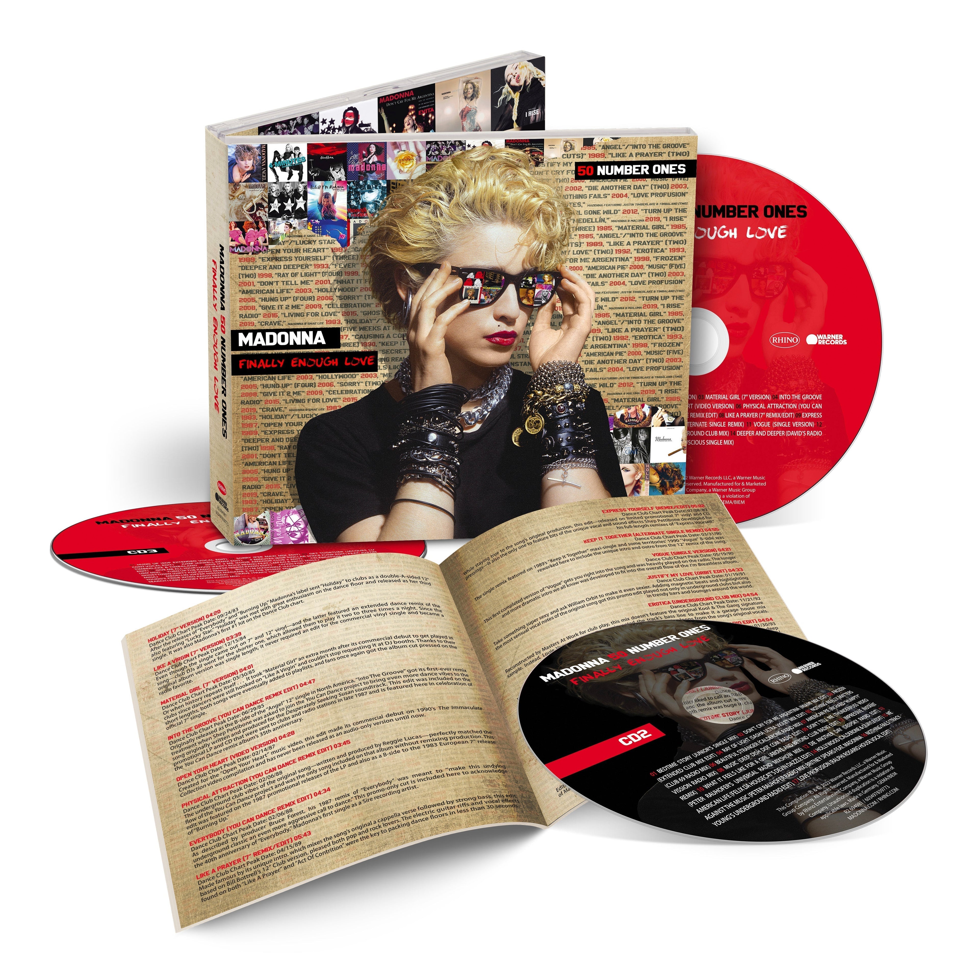 Madonna Finally Enough Love 50 Number Ones 3CD Set Official