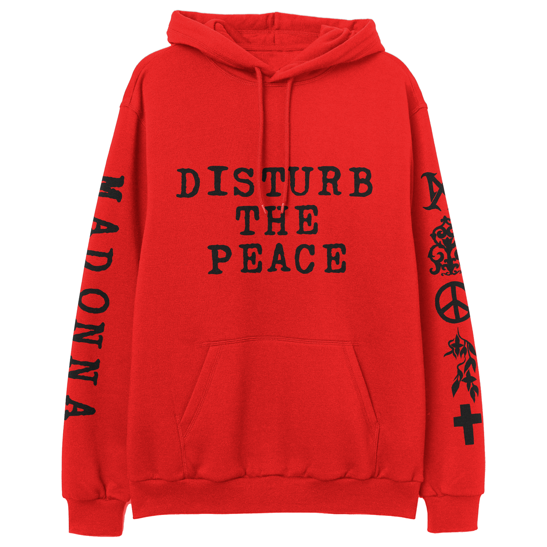 Disturbe The Peace Red Pullover Hoodie